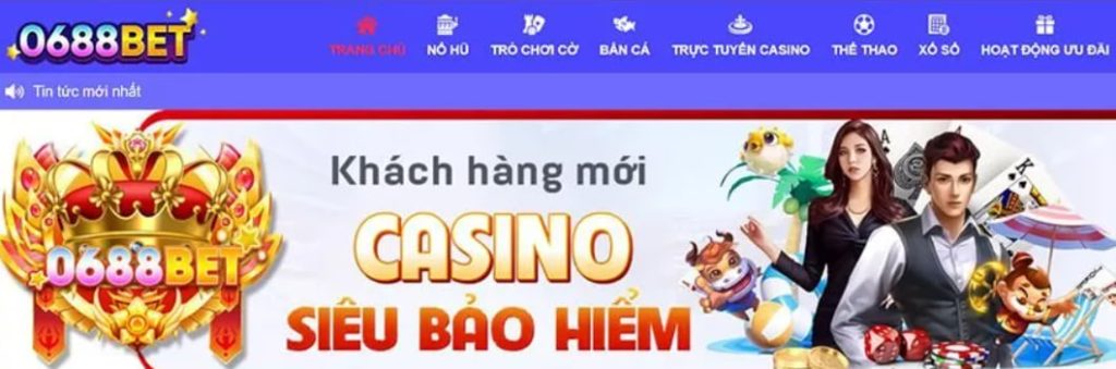 0688BET - Nhà cái mới ra mắt tặng 58K miễn phí khi đăng ký