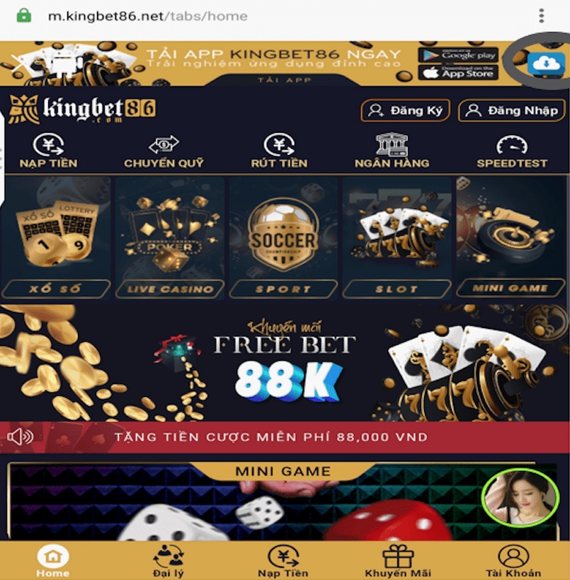 Nhận 88,000 VND tiền cược miễn phí từ Kingbet86 ngay hôm nay!