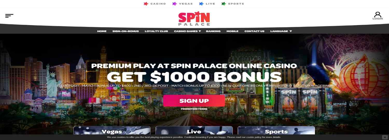 Spin Palace Casino Review： Rút tiền nhanh chóng và nhiều lựa chọn thanh toán