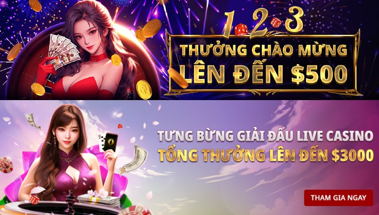 Đăng ký ngay tại BigBang Casino và nhận thưởng chào mừng lên đến 500 USD!