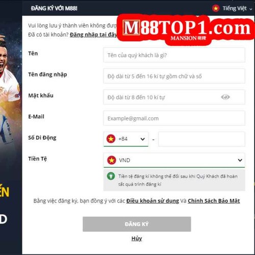 Cách Đăng Ký Tài Khoản M88 Tại Việt Nam - Hướng Dẫn Chi Tiết