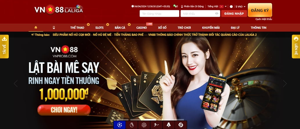 Top nhà cái trực tiếp casino khuyến mãi khủng nhất 2024